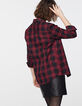 Chemise à carreaux métallisés en coton col bijoux femme-3