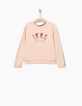 Sudadera reversible redwood y rosa pastel niña-1