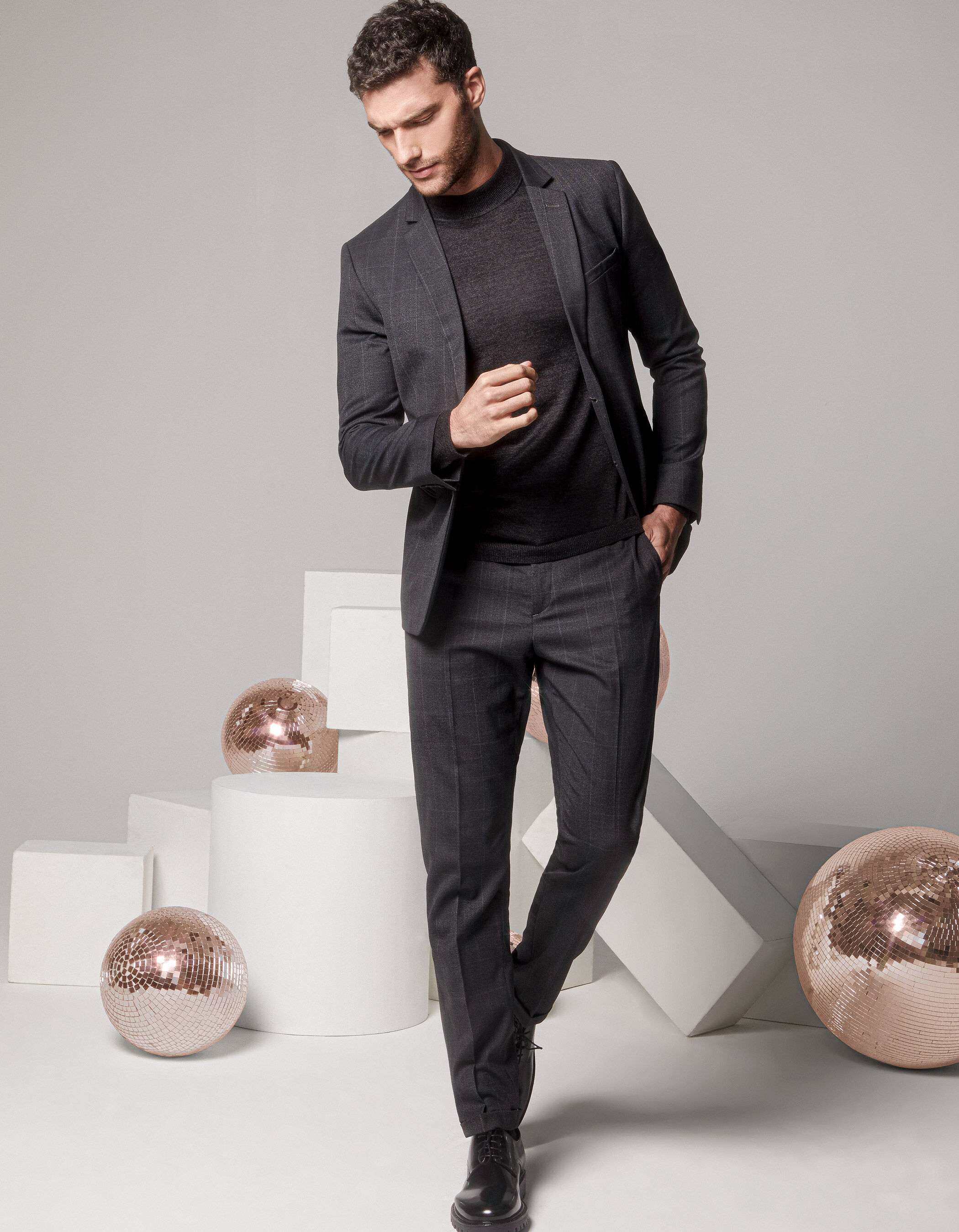 Pantalon a carreau homme gris new arrivals