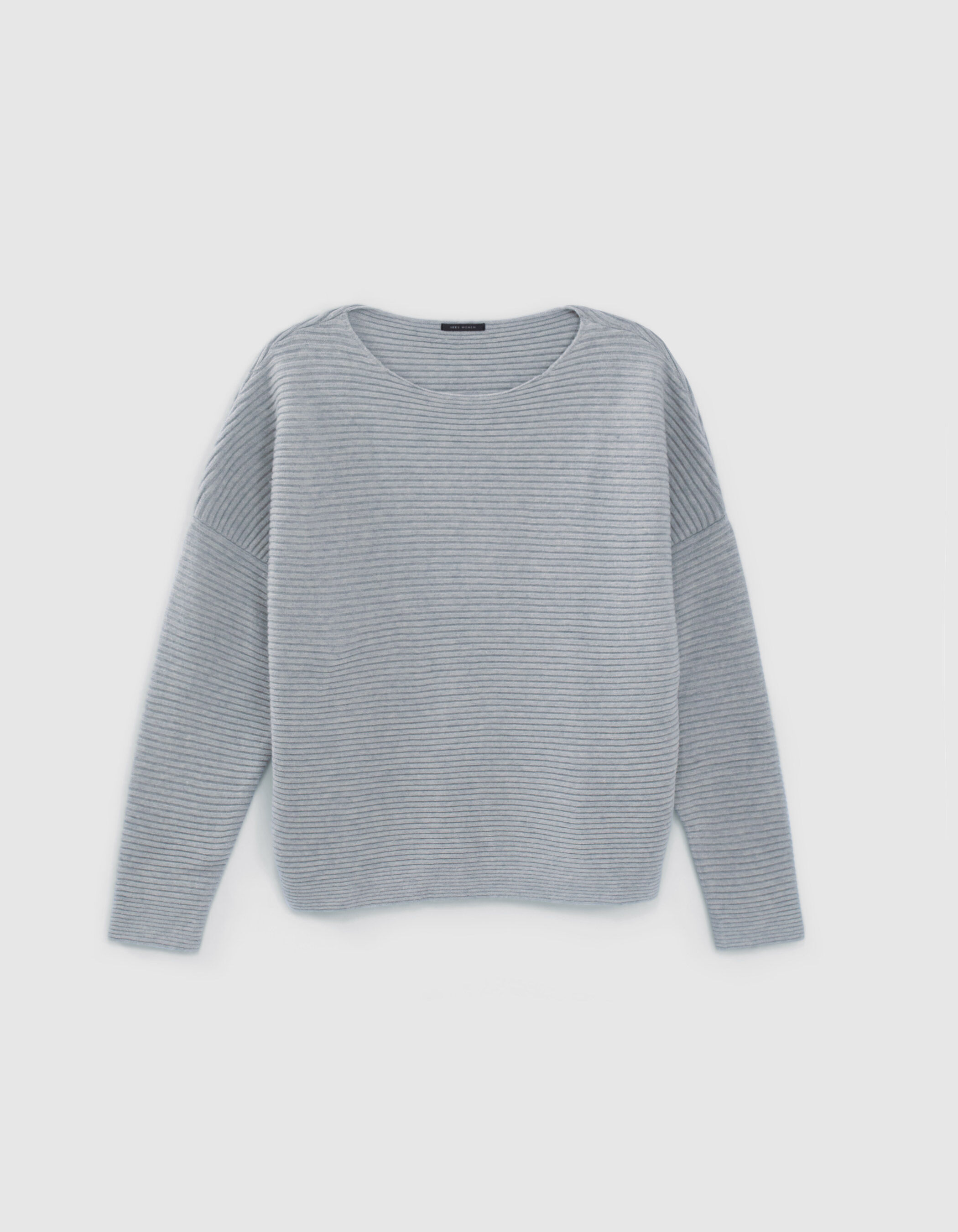 Grey boat neck hotsell sweater