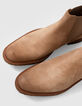 Beige Chelsea boots su&egrave;deleer Heren-4