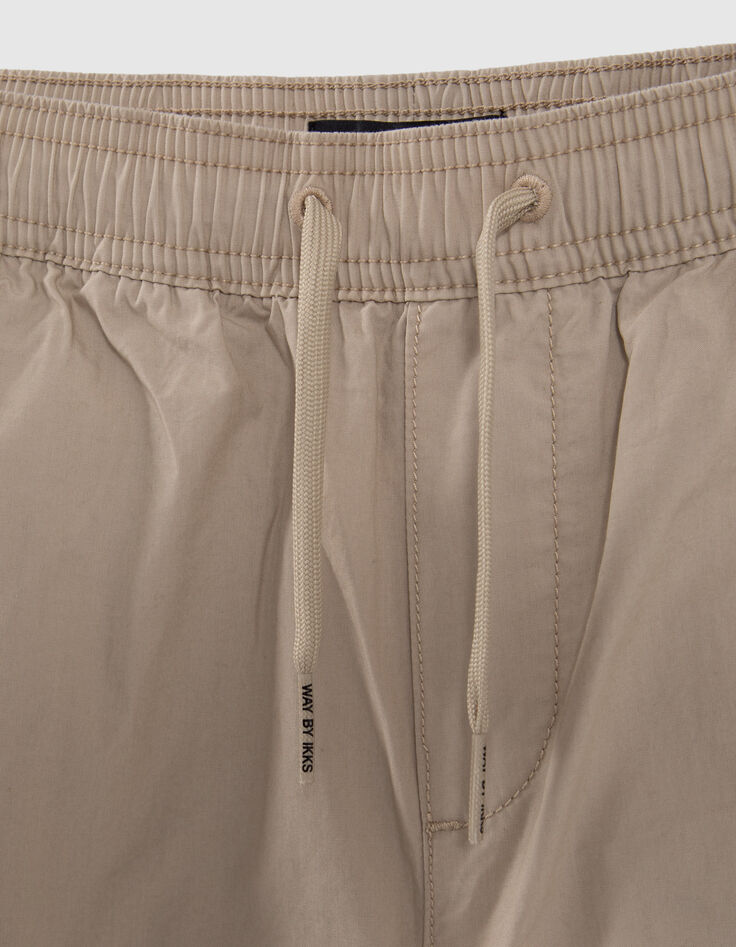 Pantalon BATTLE beige taille et bas élastiqués garçon-4