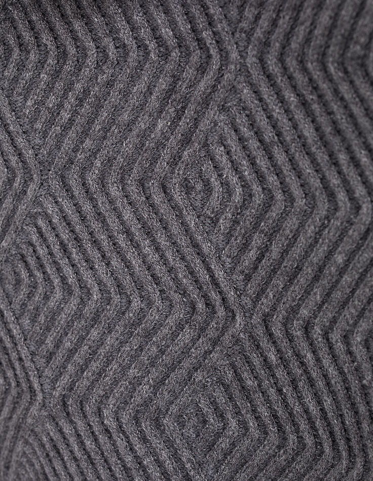 Cárdigan granito jaspeado cremallera tricot relieve niño-2