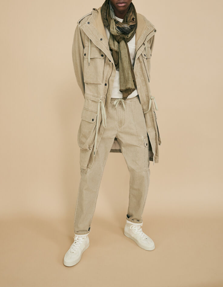 Terra® Denim Unisex-Oversize-Parka in Hellkhaki-7