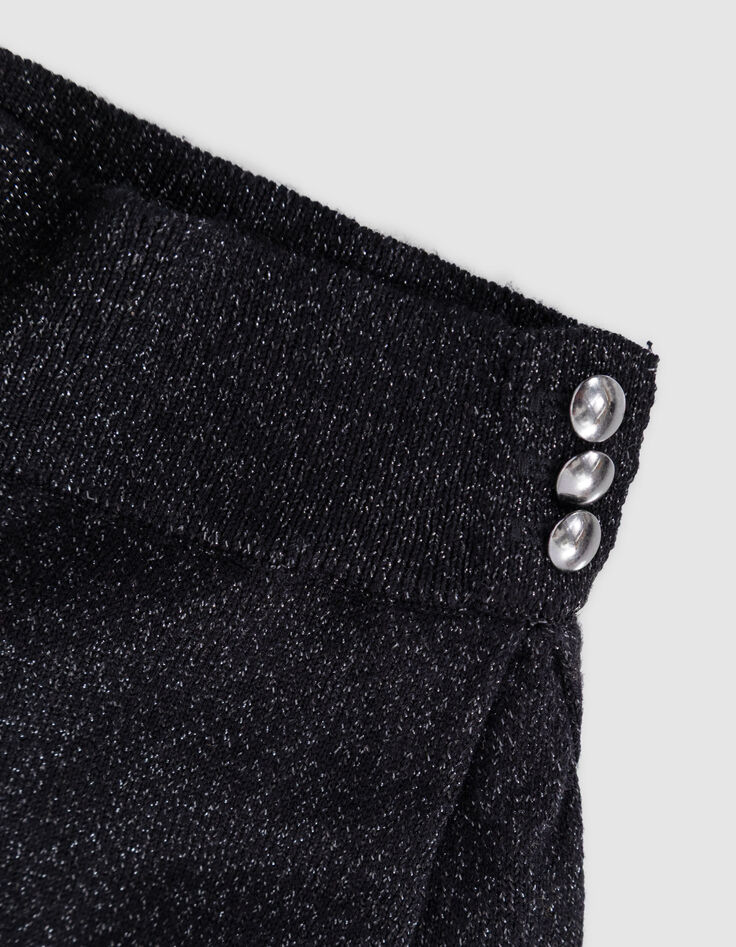 Pull noir tricot fin r&eacute;versible devant dos-3