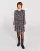 Robe courte imprim&eacute; floral femme-5