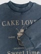 Girls’ blue organic cotton sweatshirt, gold XL embroidery-2 Girls’ blue organic cotton sweatshirt, gold XL embroidery-2