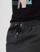 Falda corta negra jacquard con galones laterales I.Code-5