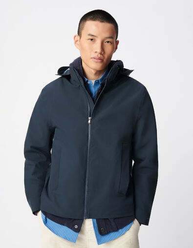 Herren WATERPROOF Marinejacke mit abnehmbarer Kapuze - IKKS