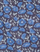 Camisa SLIM azul oscuro tela Liberty con motivo floral Hombre-5