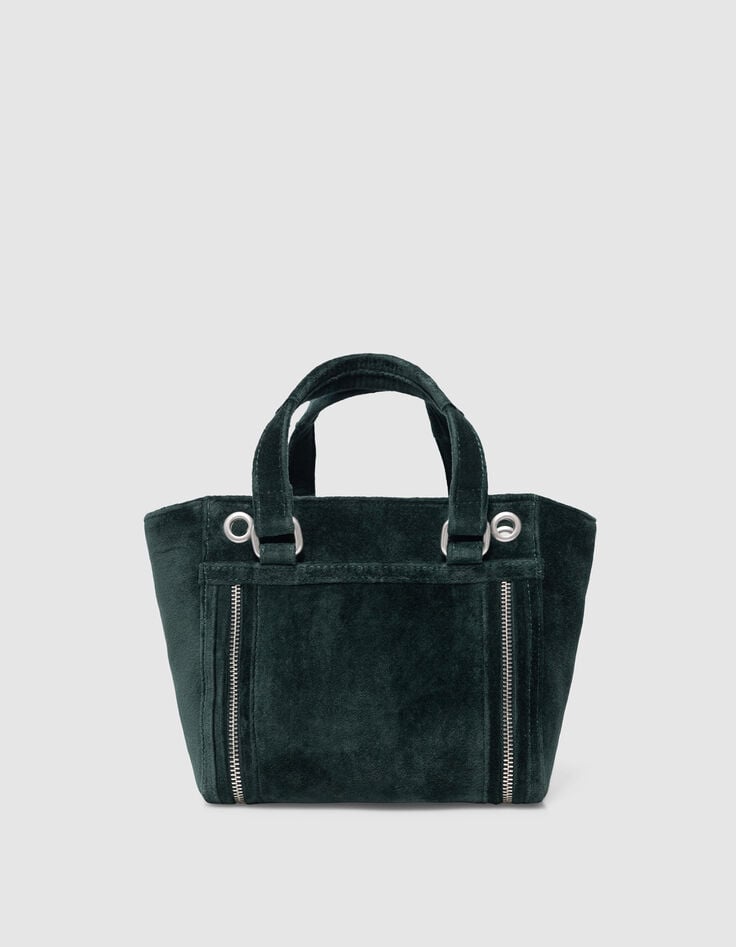 Tas 1440 groen fluweel Maat Klein Vrouw-2 Tas 1440 groen fluweel Maat Klein Vrouw-2