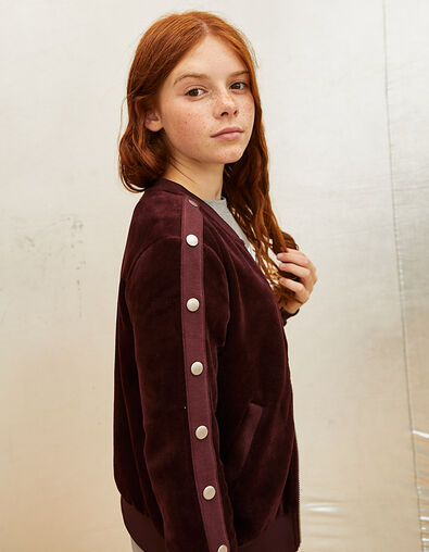 Baby girl burgundy cardigan