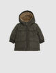 Baby Boy khaki nylonbeschichteter Parka-1