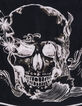 Foulard carré noir visuel maxi tête de mort Femme-2