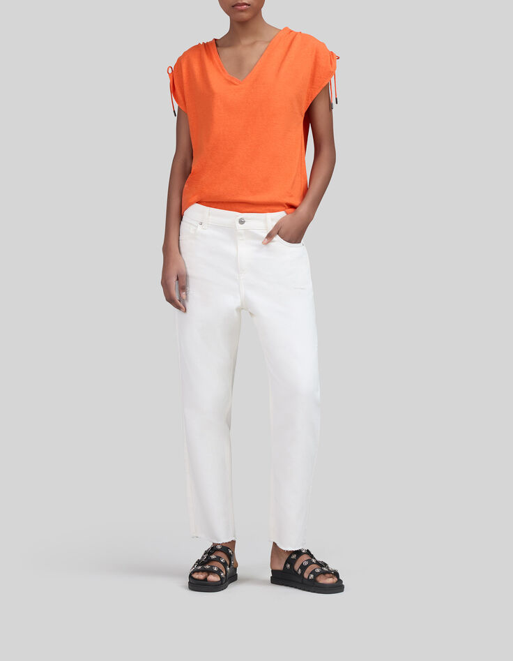 Oranje backstage T-shirt voor dames-1