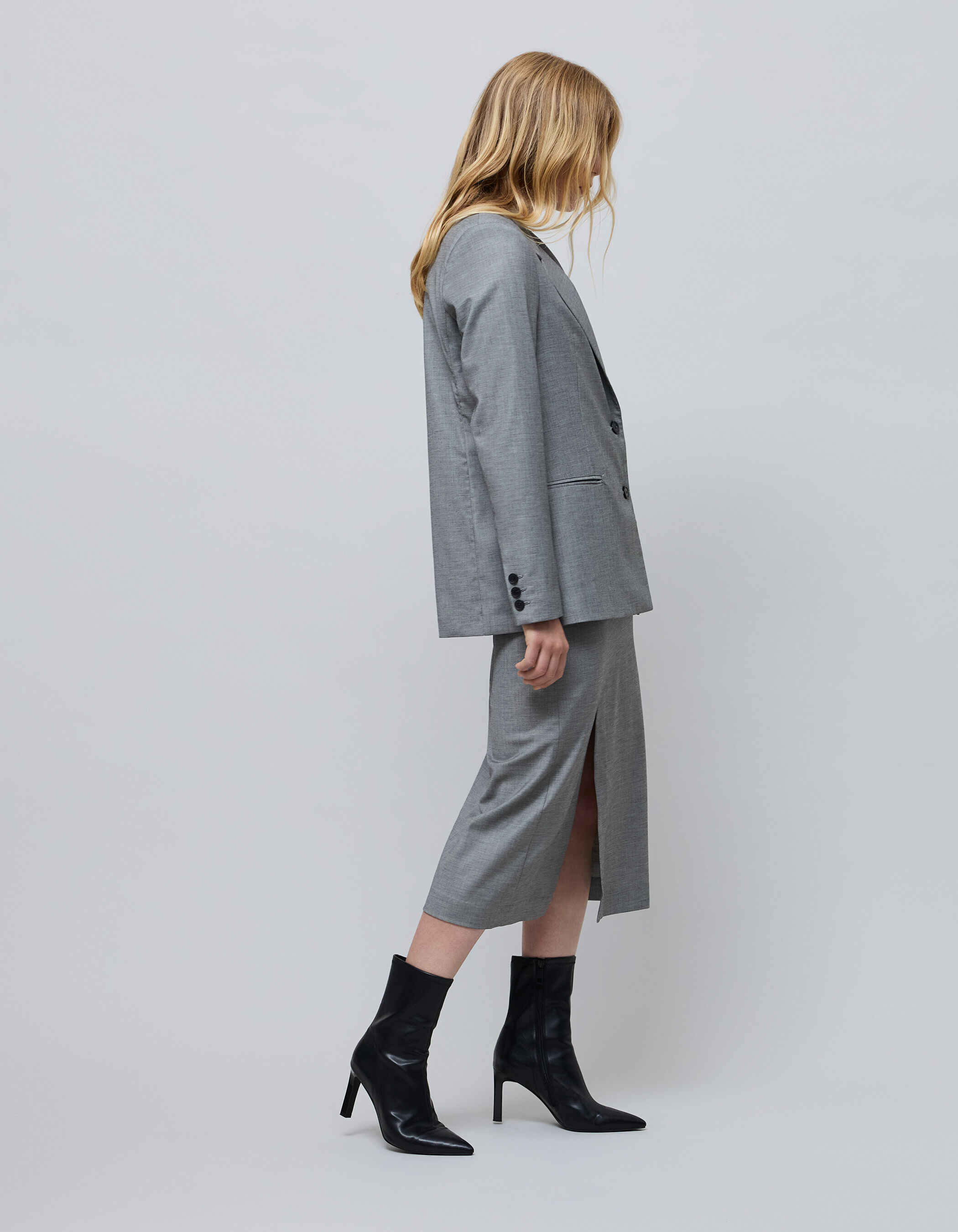 Veste grise oversize femme 2025