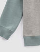 Sweater in grijs, groen, ecru rubber visuals jongens-4