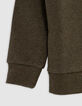 Sweat khaki typo punch needle effect boy-4