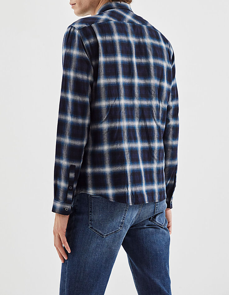Chemise REGULAR duck blue à carreaux Homme-3 Chemise REGULAR duck blue à carreaux Homme-3