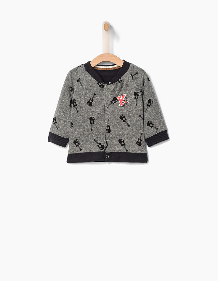 Cárdigan reversible bebé niño -2