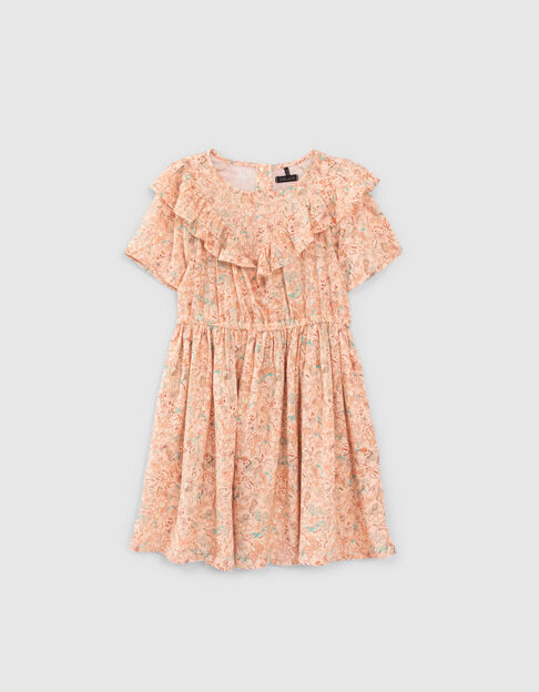 Robe pêche Lenzing™ Ecovero™ à imprimé floral fille - IKKS