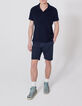 Men&rsquo;s navy terry cloth polo-6