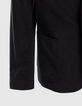 Men’s black smooth velvet suit jacket-3