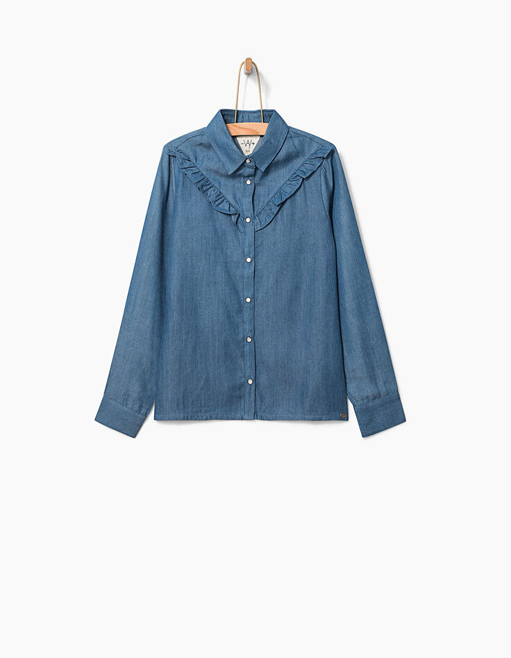 Girls' denim shirt -2