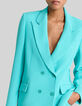 Women's azure blue oversize suit jacket-4