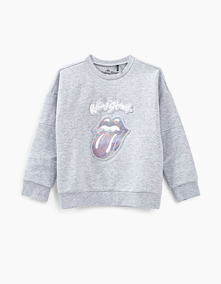 Boys’ grey ROLLING STONES tongue sweatshirt