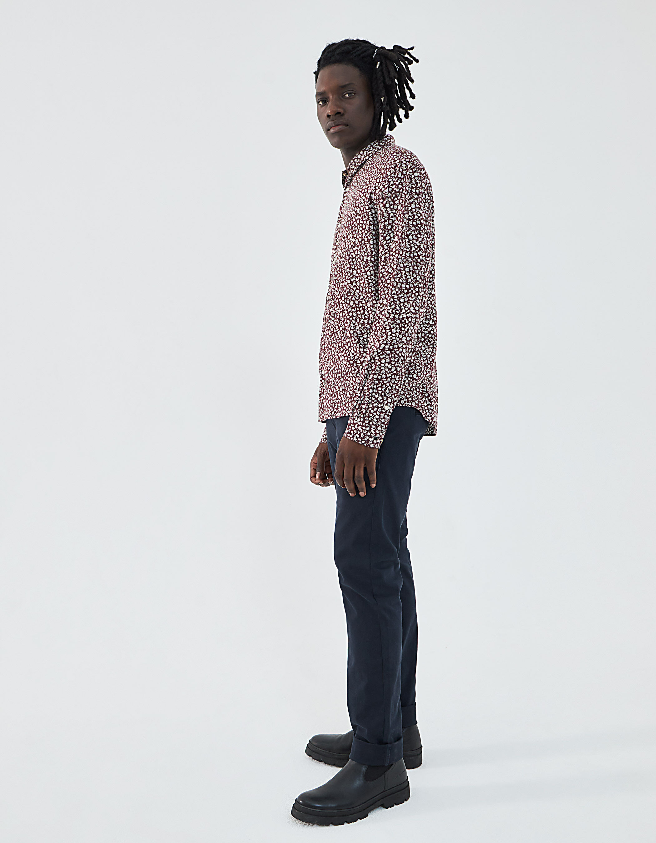 Chemise fleurie ikks homme sales