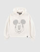 Sweat blanc Mickey argenté IKKS - MICKEY fille-1