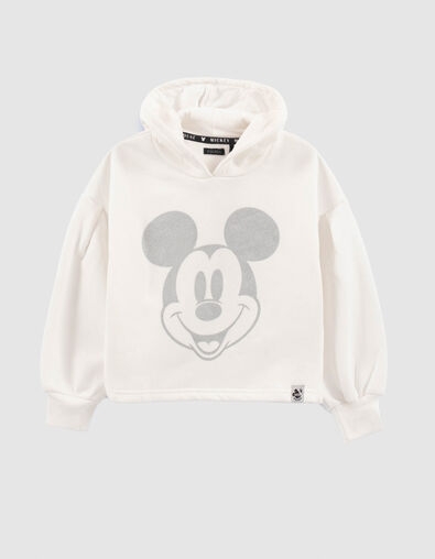 Witte sweater Mickey zilver IKKS - MICKEY meisjes - IKKS