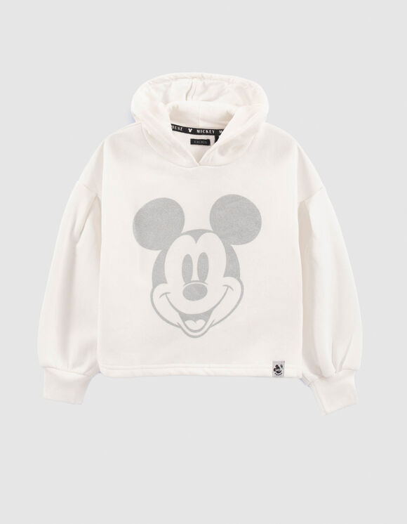 Witte sweater Mickey zilver IKKS - MICKEY meisjes