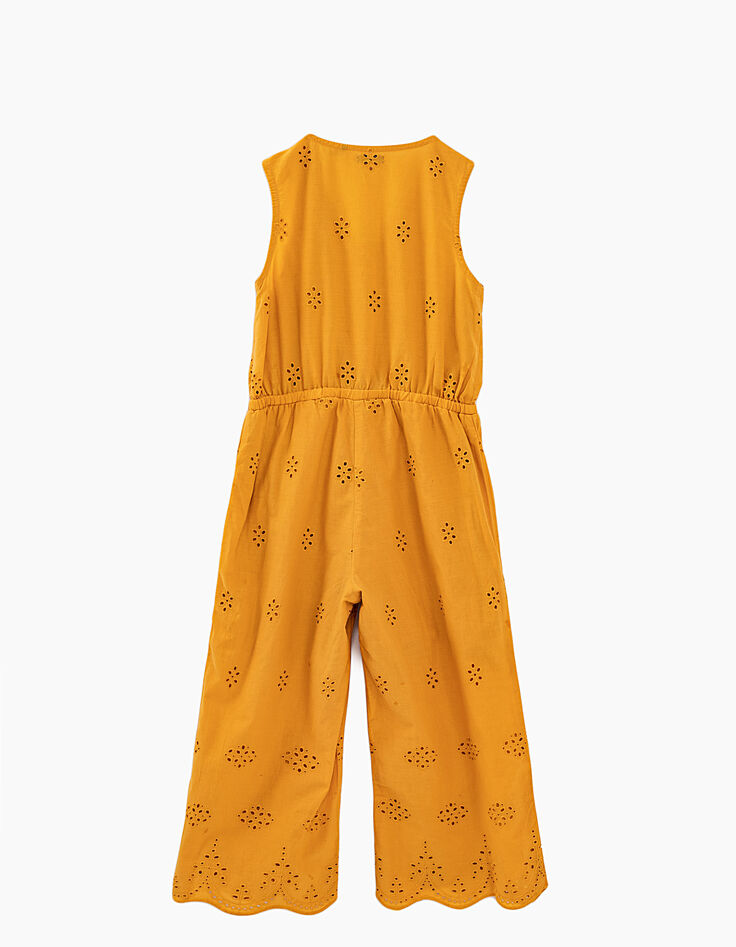 Combi longue ambre en broderie anglaise fille-3