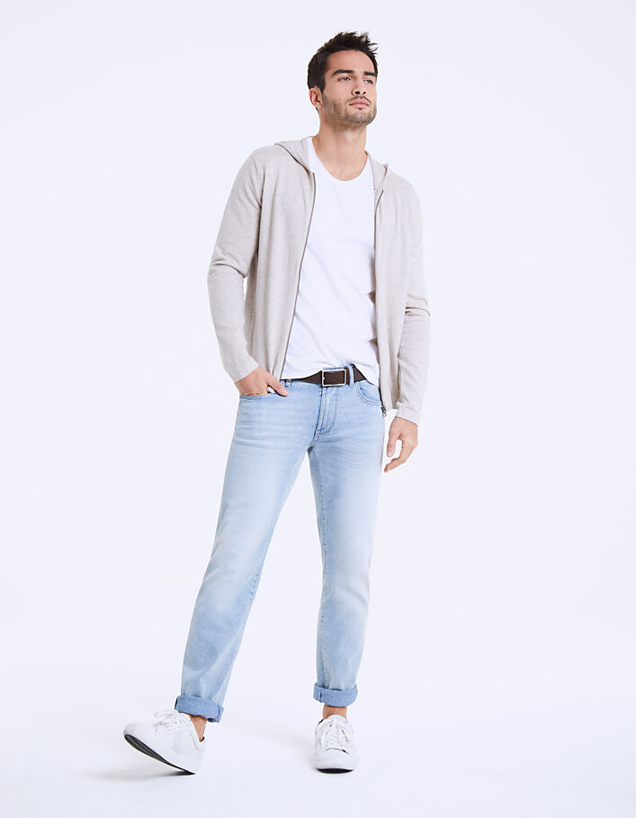 Men’s grey-blue Malibu slim jeans - IKKS