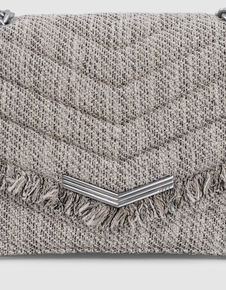 Tasche THE 1- TWEED Grau meliert, Stepp Größe M-4