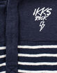 Baby boys’ navy organic cotton hooded sailor T-shirt-4