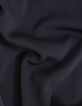 Vestido negro de punto calado para mujer-7