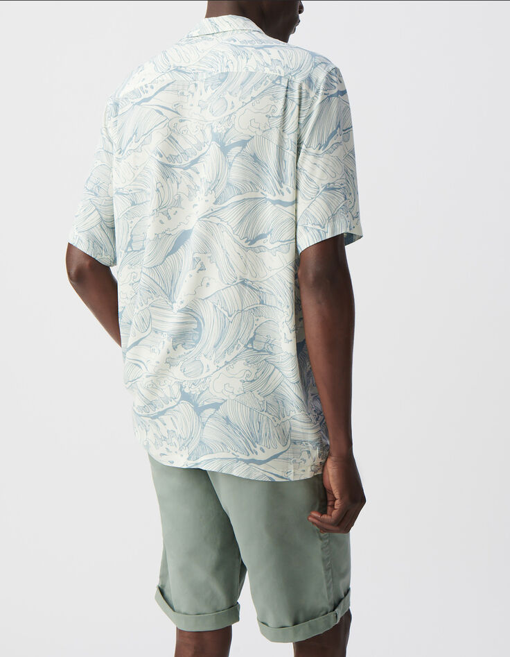 Men&rsquo;s storm REGULAR shirt with wave print-3