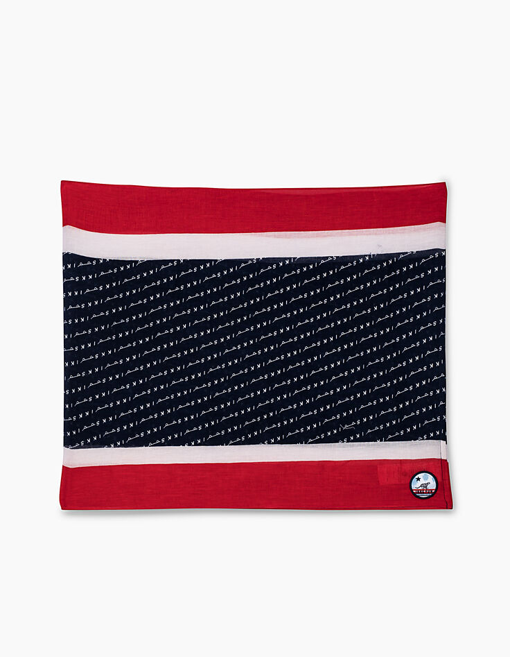 Boys&rsquo; navy skateboard print snood -2