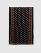 Fular negro estampado minimalista rock hombre-2