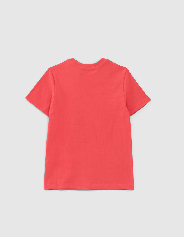 Rood T-shirt biokatoen lenticulaire bliksem jongens - IKKS