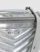 Women's 1440 silver quilted leather belt bag-7