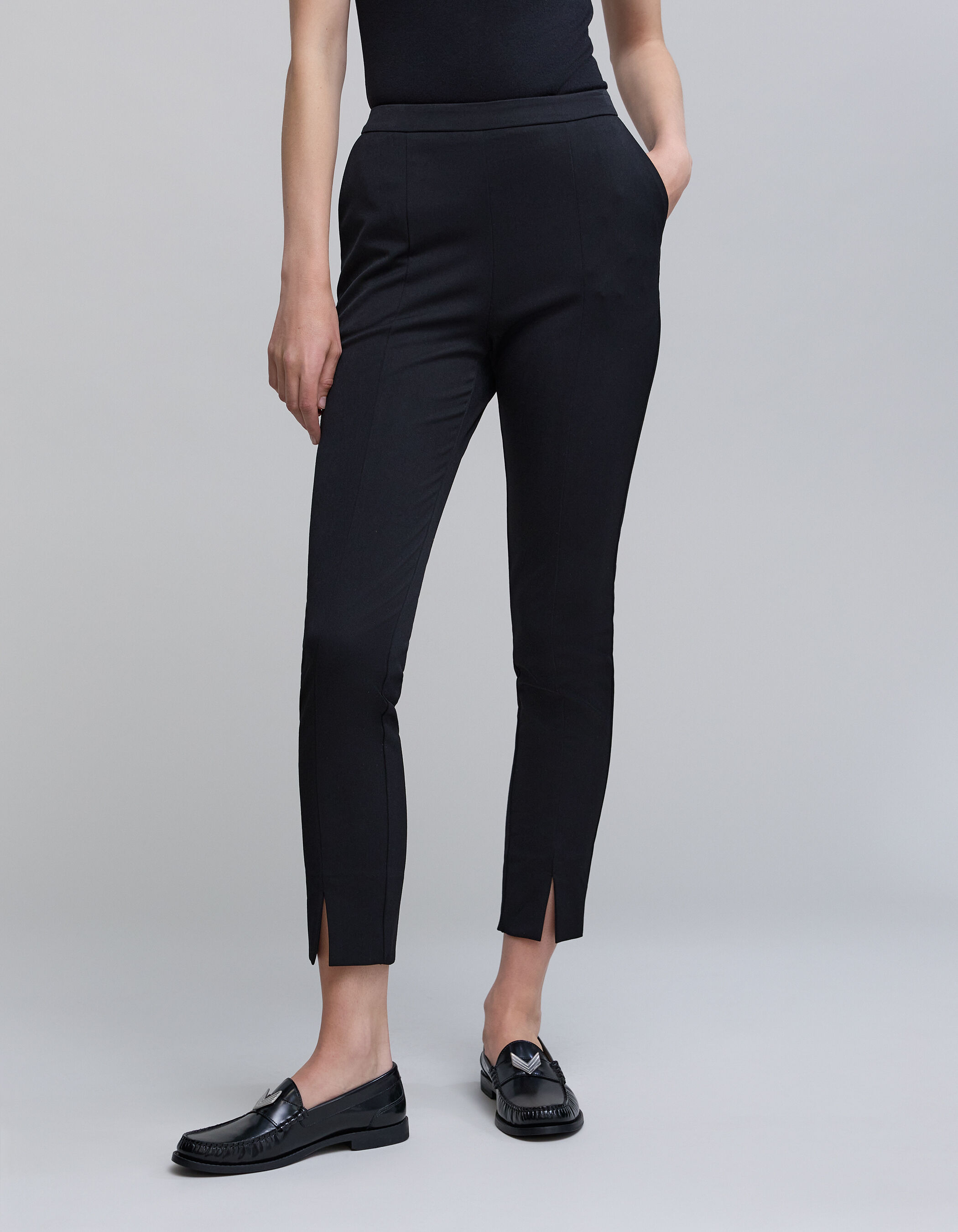 Pantalon sales noir slim