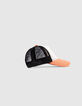 Gorra terracota, crudo, malla negro niño-6