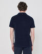 Men&rsquo;s navy terry cloth polo-3