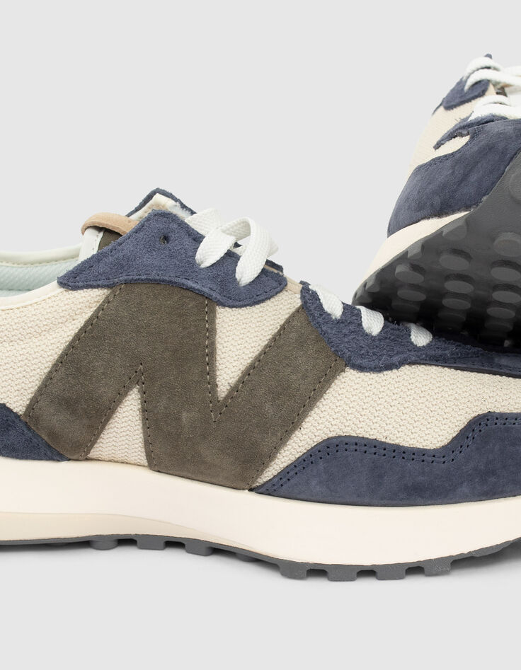 Baskets crème New Balance 327 Homme-4