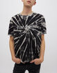 Schwarzes Tie-Dye-Herren-T-Shirt-1