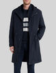 Men’s navy nylon parachute-style 2-in-1 parka-1